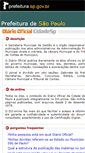 Mobile Screenshot of docidadesp.imprensaoficial.com.br
