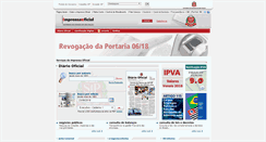 Desktop Screenshot of imprensaoficial.com.br