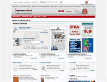 Tablet Screenshot of imprensaoficial.com.br